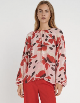 InWear Maree Blommig Blus Smoothie Pink